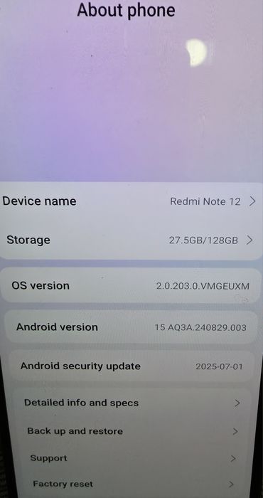 Telefon redmi note 12