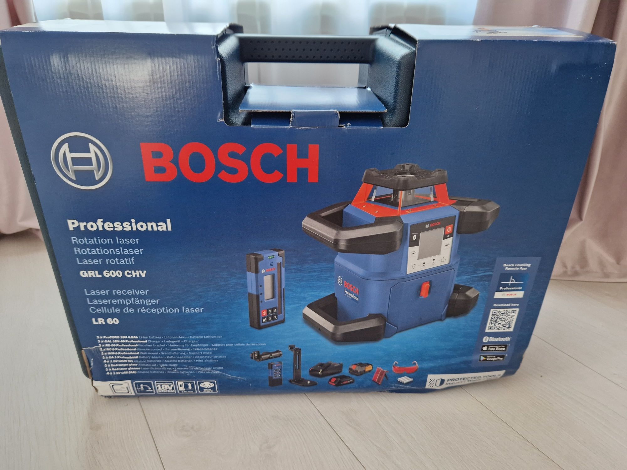 nivela cu laser rotativa BOSCH GRL 600 CHV