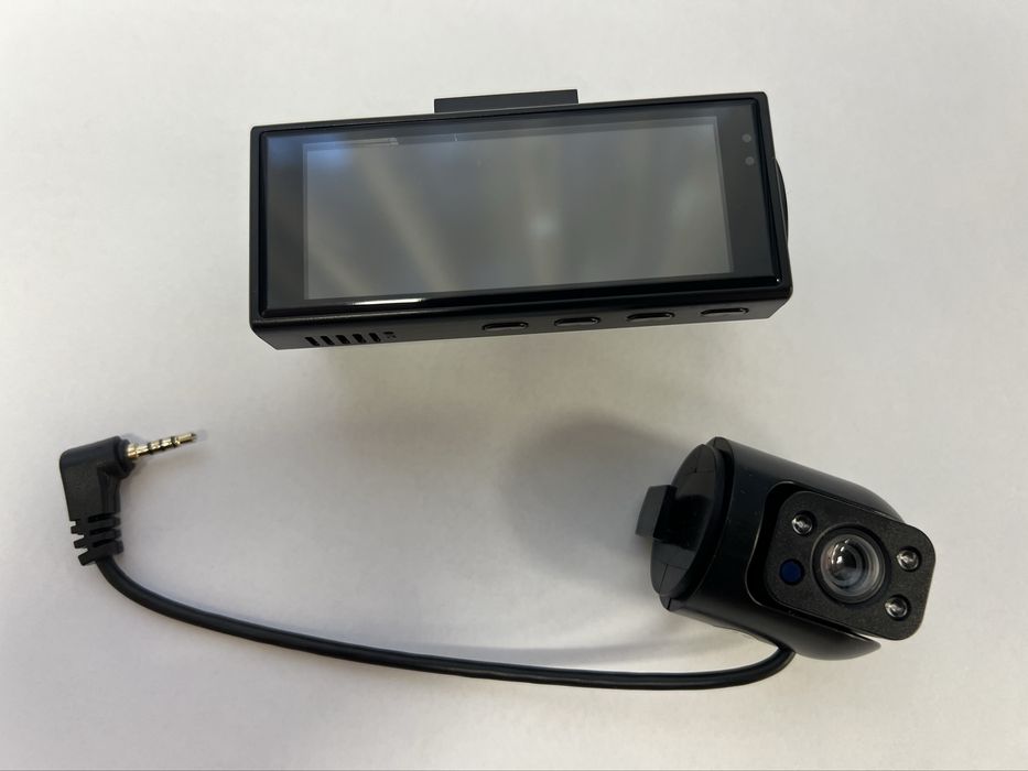 Camera auto Dash Cam, (capteaza in fata si in interior)