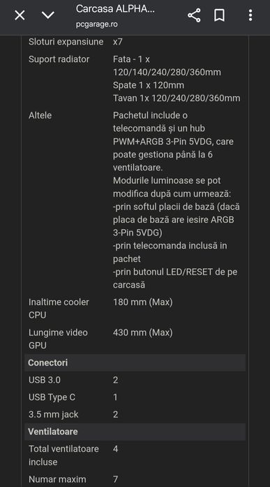 Carcasa PC Alphagear Dominator