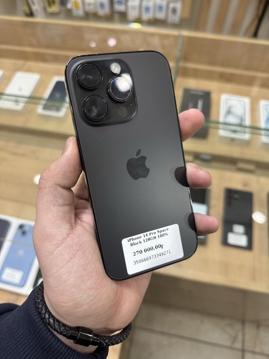 iPhone 14 Pro Space Black 128GB 100%