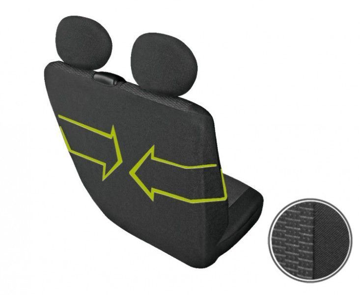 Husa bancheta cu doua locuri Ares Van DV2 L pentru bancheta cu tavita compatibila cu Citroen Jumper, Fiat Ducato, Ford Tranzit, Iveco Daily, Mercedes Sprinter, Peugeot Boxer, Renault Mascot, Vw LT, Crafter