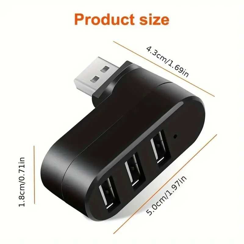 USB HUB въртящ Port USB-2