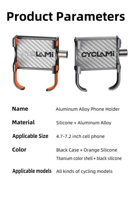 Suport aluminiu telefon oglinda motocicletă motor scuter atv Cyclami