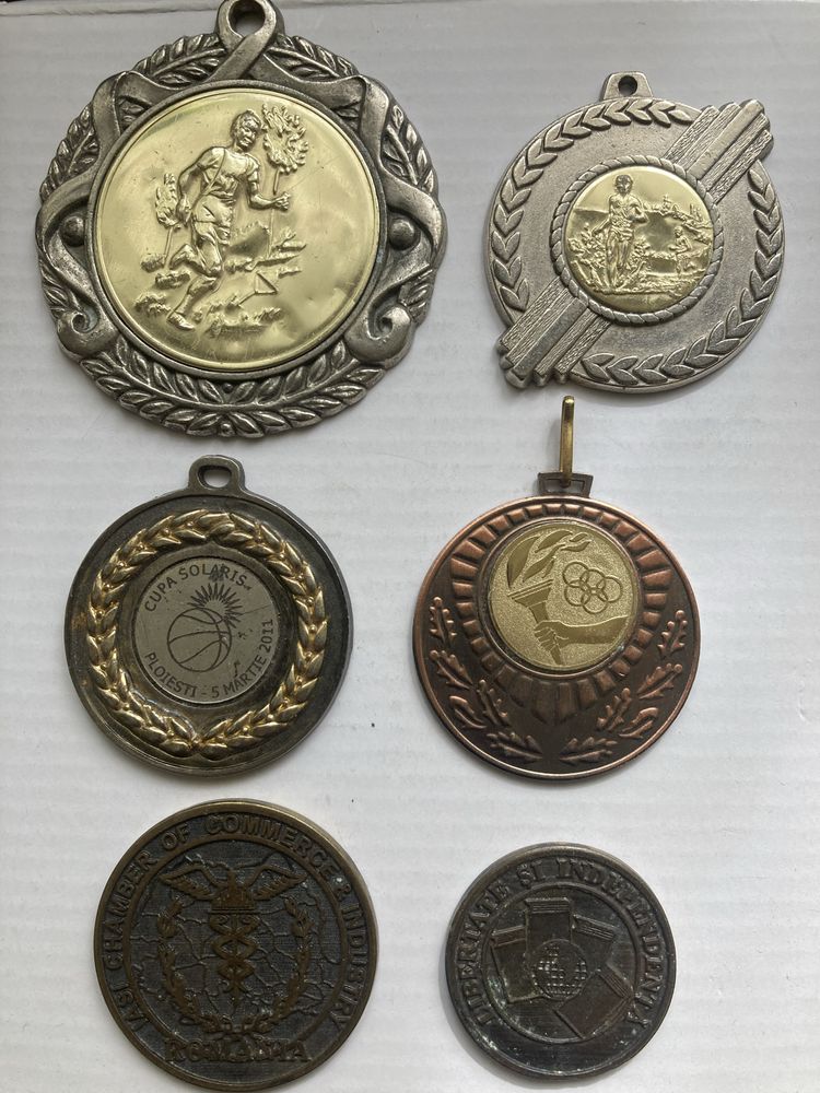 Lot plachete medalii vechi vintage jocuri sport