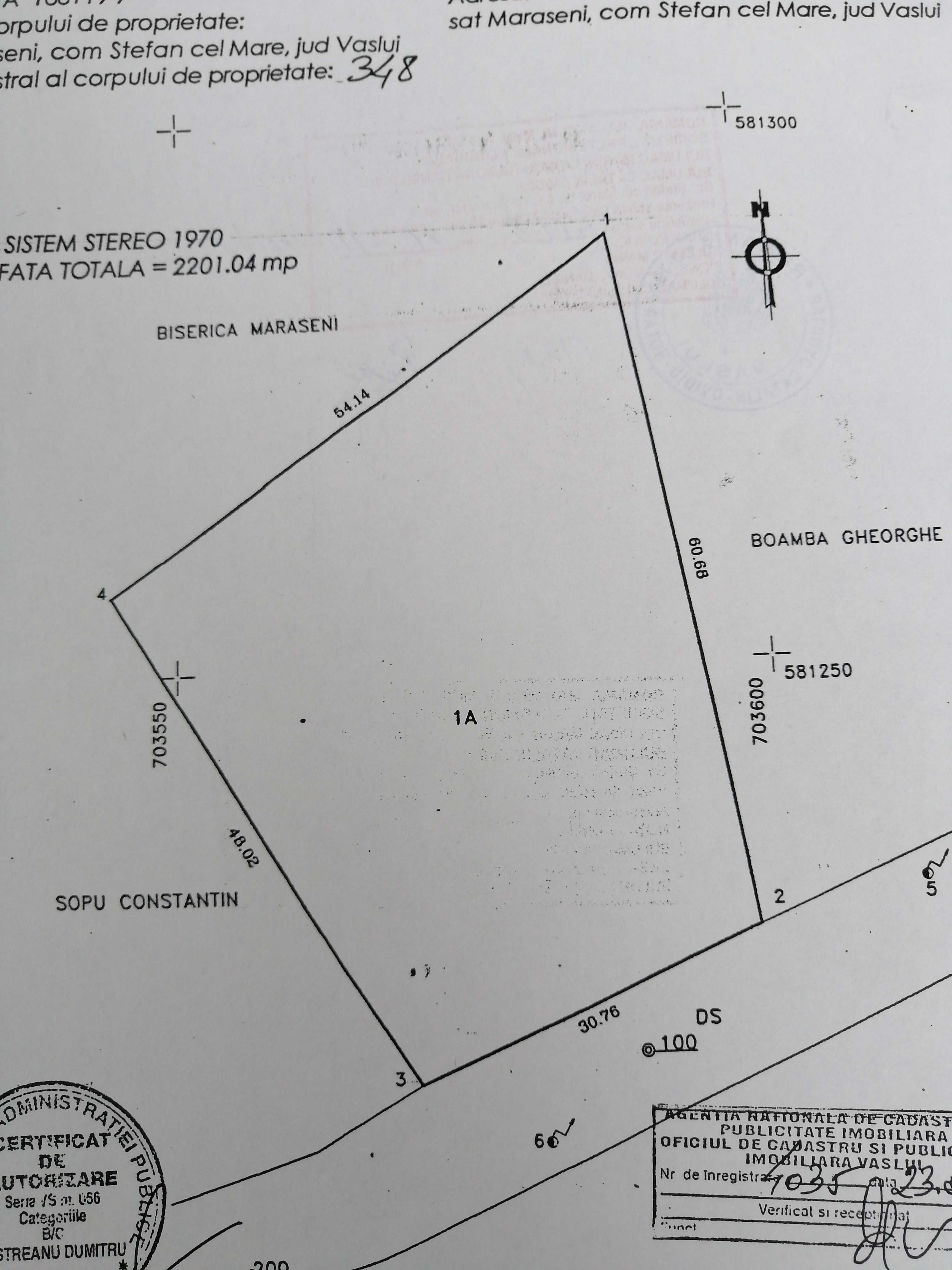 Teren intravilan Mărășeni, jud. Vaslui