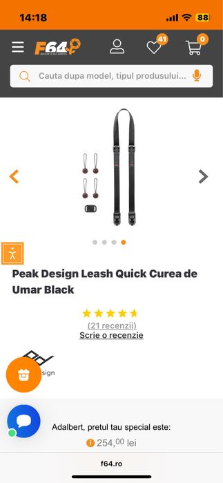 Curea Peak Design - Leash Quick