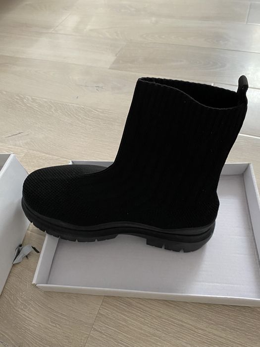 Sneakers tip șoseta negri!