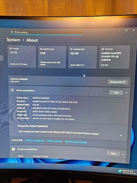 Vând unitate EATX asamblat recent Gtx 1660 super sau ful setup