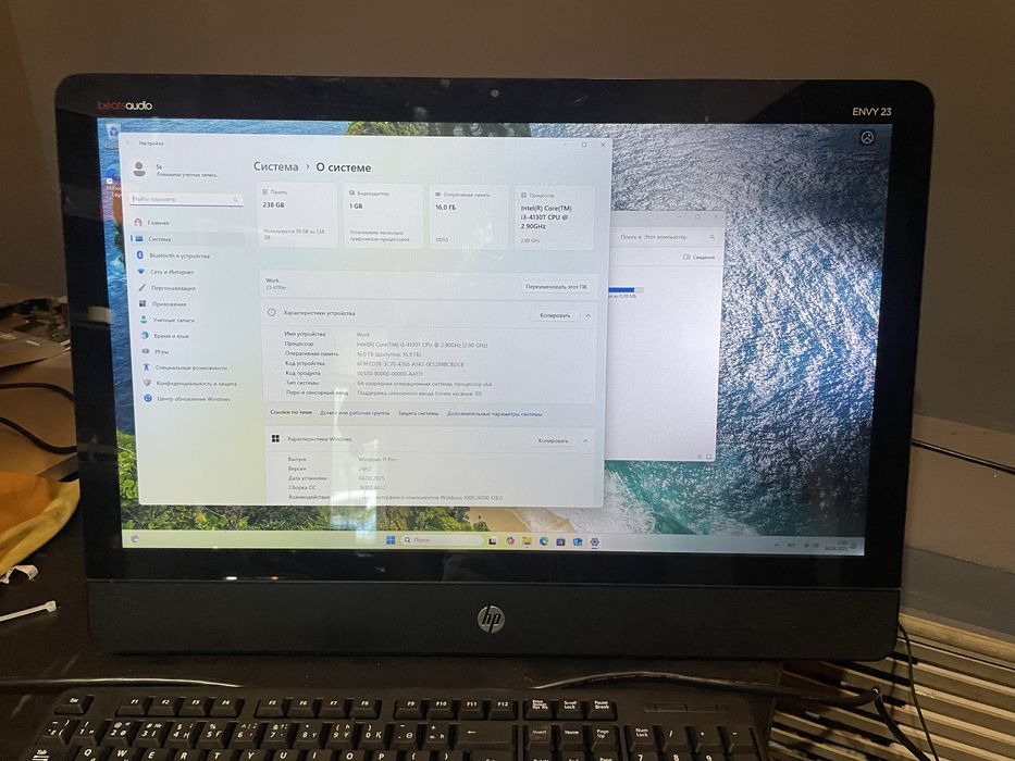 Сенсорный моноблок HP envy 23