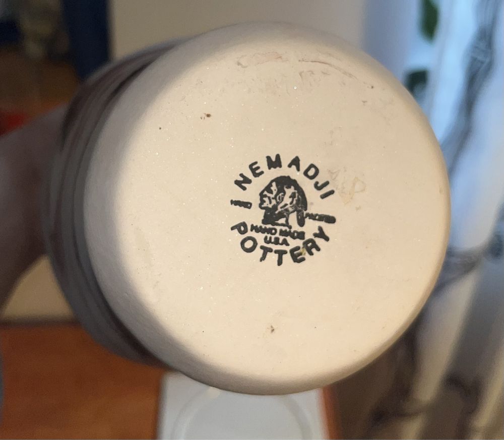 Unicat,Vaza ceramica Nemadji, USA