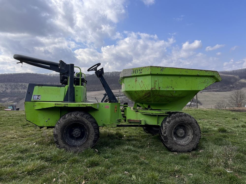 Vand dumper rotativ Terex 3,5 tone, 4x4, articulat, motor Kubota