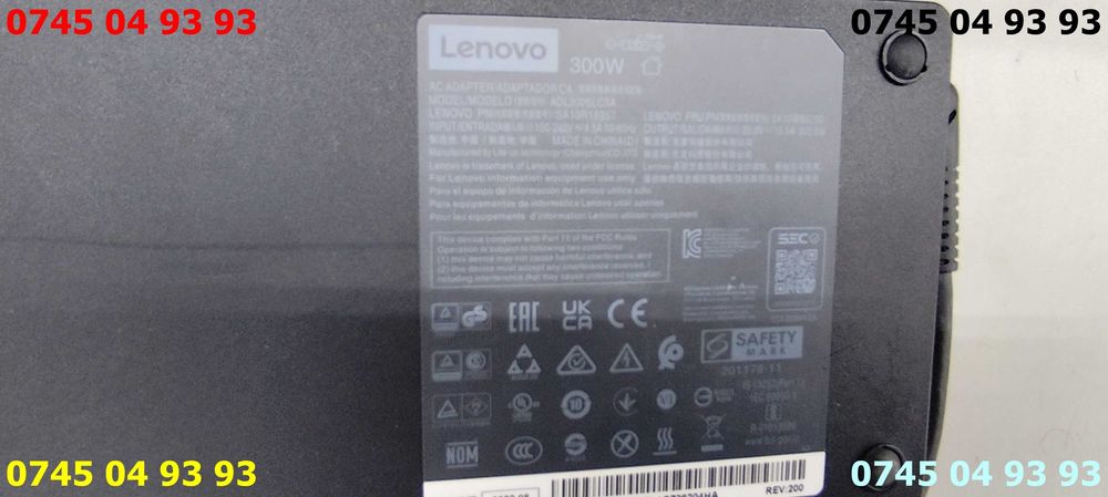 alimentator incarcator lenovo 300w 20v 15A mufa tip USB cu pin