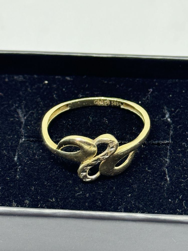 златен дамски пръстен 1.4гр 14к 585