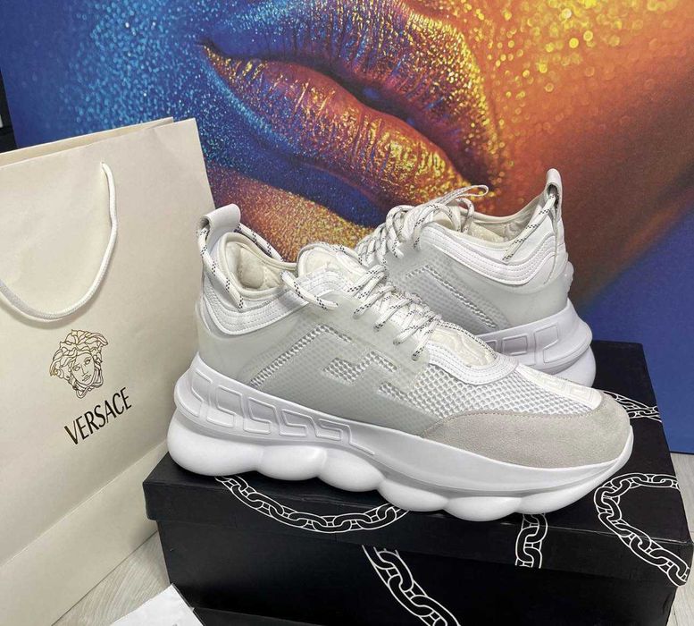 Adidasi Versace Chain White (Transport Gratuit)