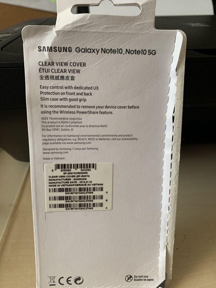 Husa originala Samsung Galaxy Note 10 sau Note 10 5G