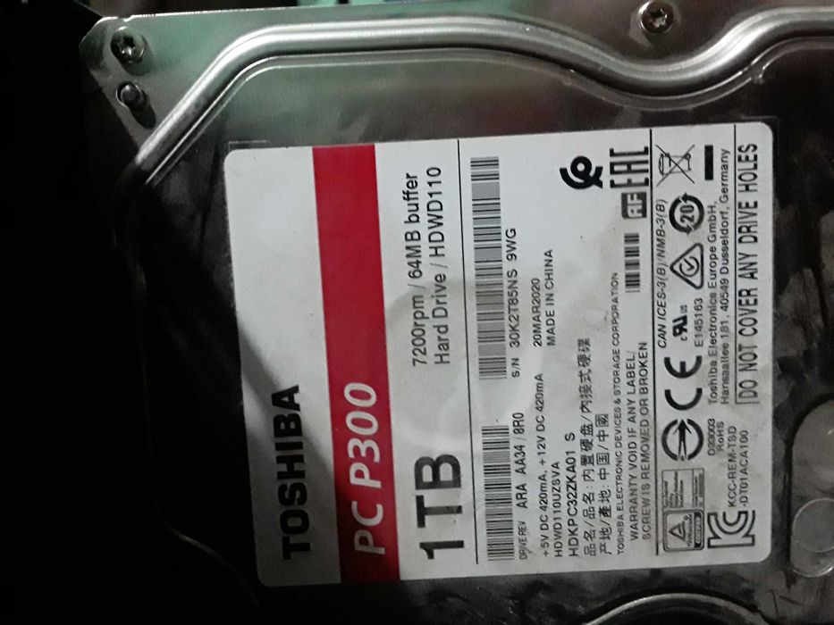 Жёсткий диск TOSHIBA 1-tb