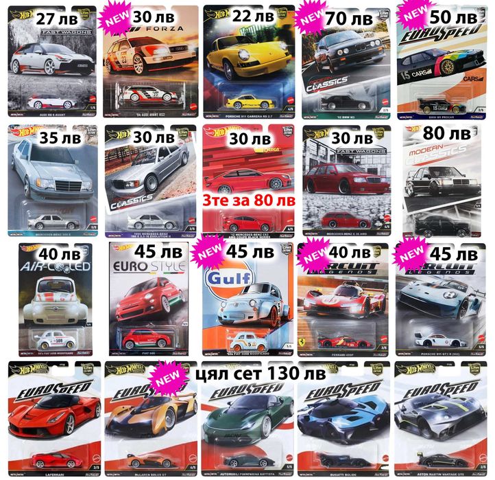 Хот Уилс Hot Wheels RLC, Fast Furious, Car Culture, Boulevard, Formula