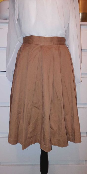 Fusta office superba closmidi cu buzunare, cu pliuri TRANSPORT GRATUIT