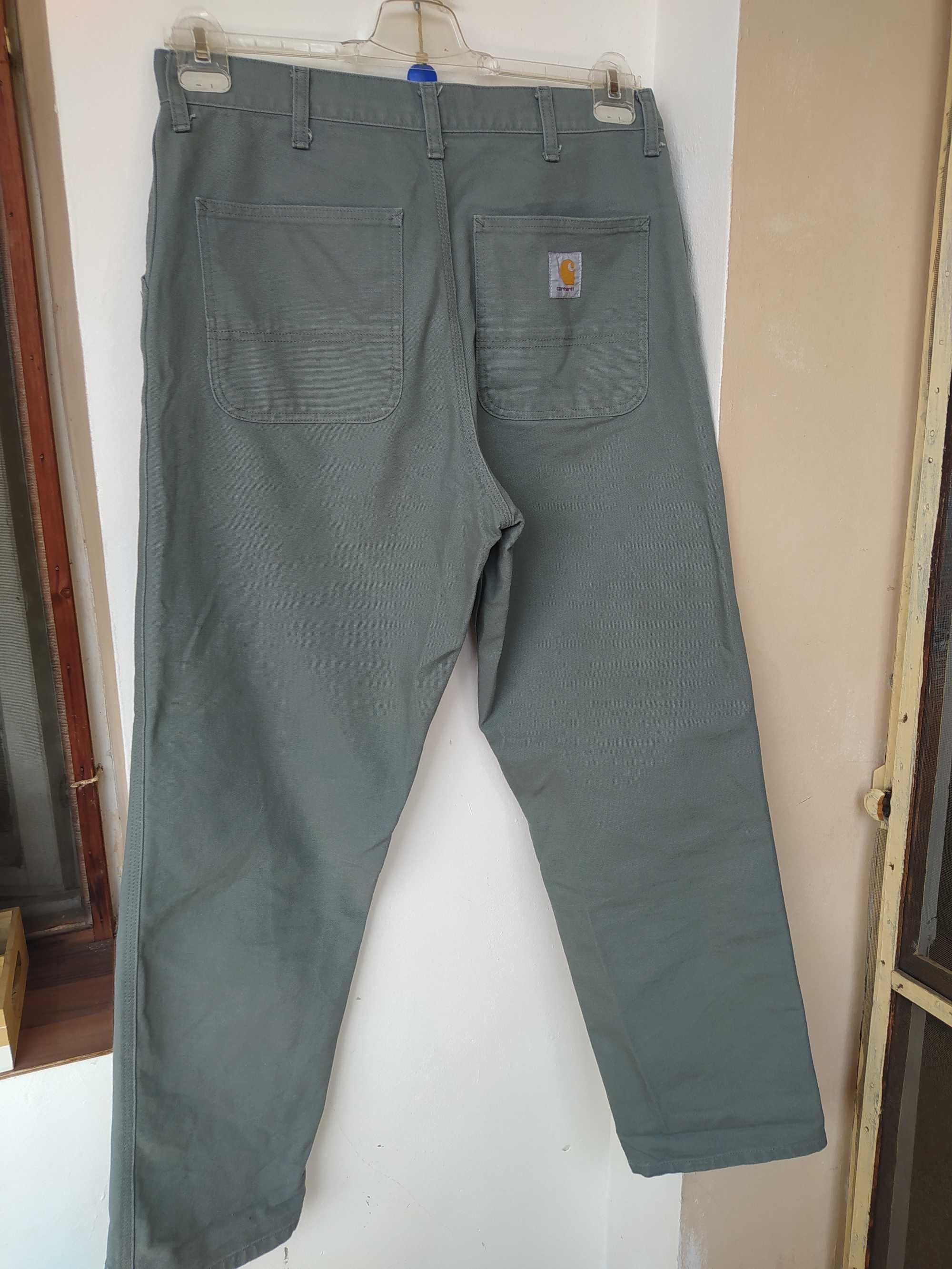 Carhartt simple pant 32 x 32 дълъг панталон сиво/зелен