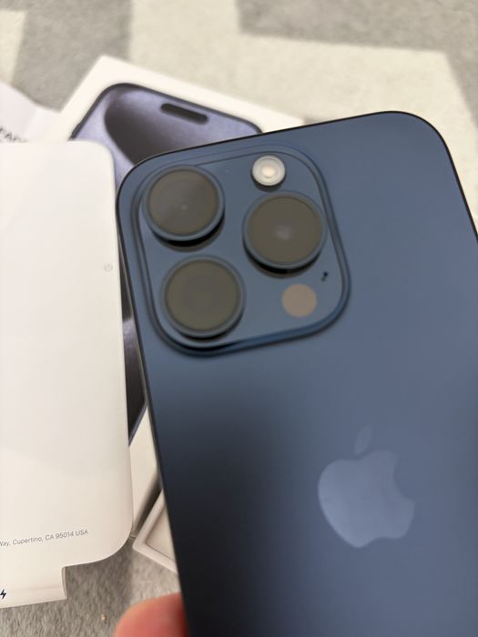 Iphone 15 Pro 256gb Blue Titanium Factura Garantie Ro ca NOU