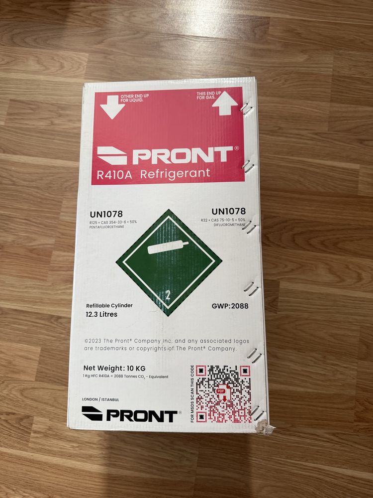Фреон R410A Refrigerant Pront