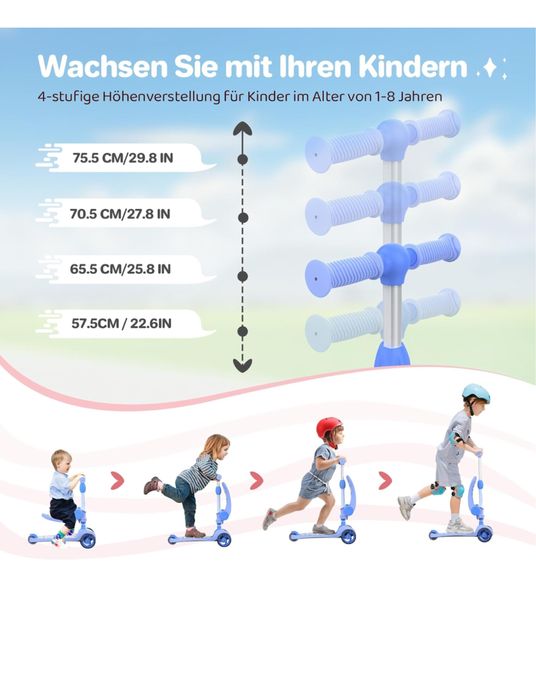 Trotinetă multifuncțională 3+