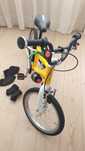 Bicicleta copii Woom 3 roti 16 inch + Bidon, Cotiere, Genunchiere