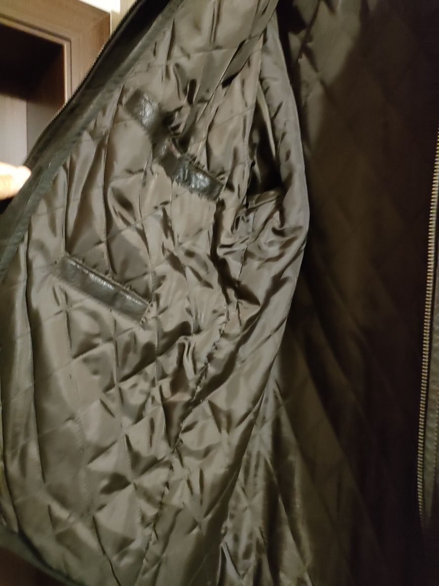Vând Geaca Piele XL 54 bărbați, Brown, maro