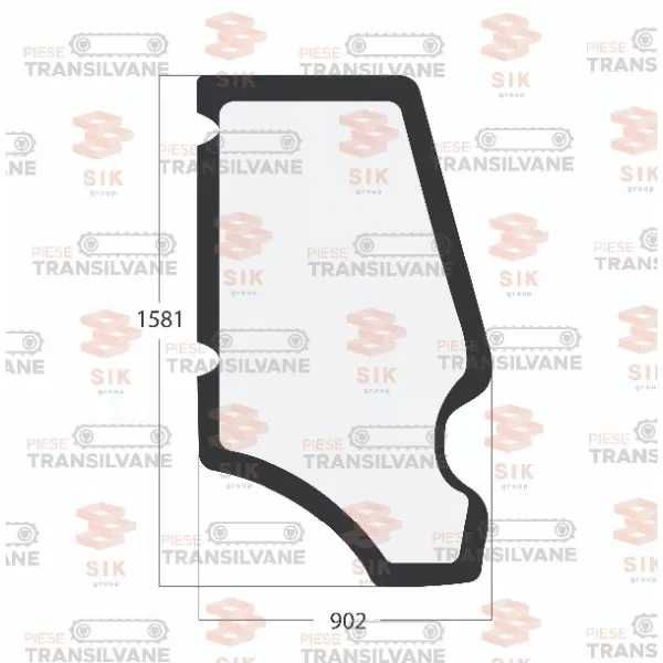 Geam ușă dreapta JCB 3CX