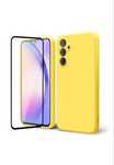 Samsung S20/S21/S23/S24 FE Husa Fine InterIOR Catifea + Folie Sticla