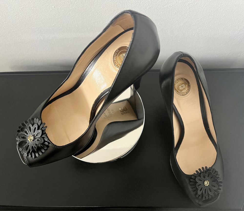Оригинални обувки Elisabetta Franchi + подарък преса за коса