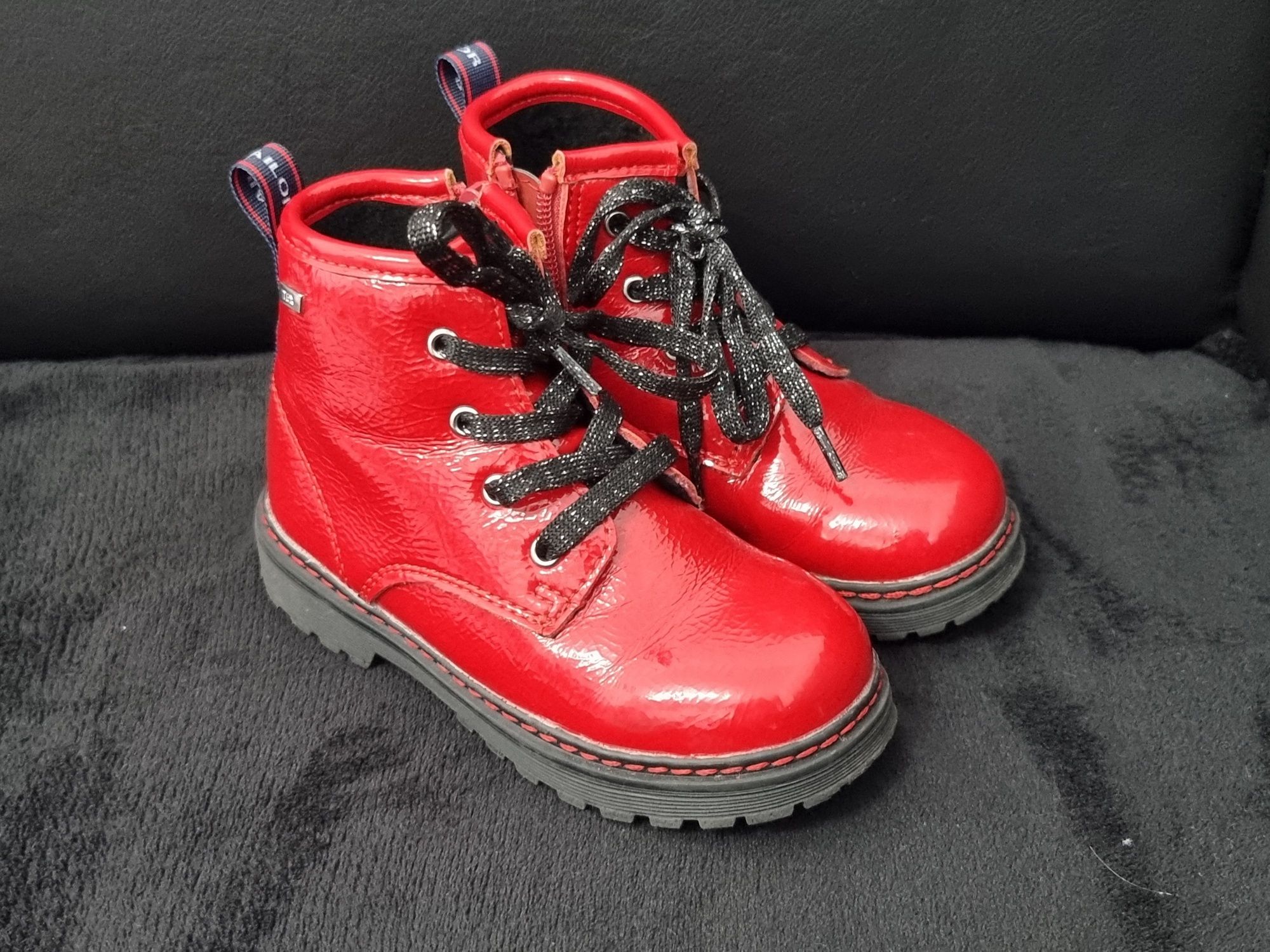 Ghete Tom Tailor Nr.26 roșii îmblănite 16.5cm