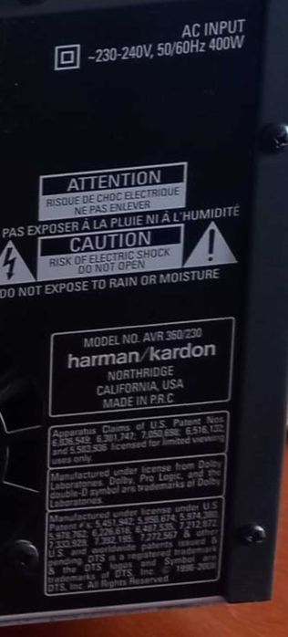 harman kardon AVR 360 усилвател домашно кино 7.1 канала