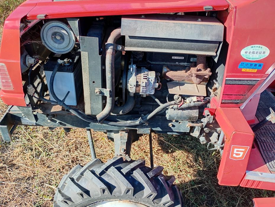 Tractor/tractoras japonez de gradina+plug+remorca