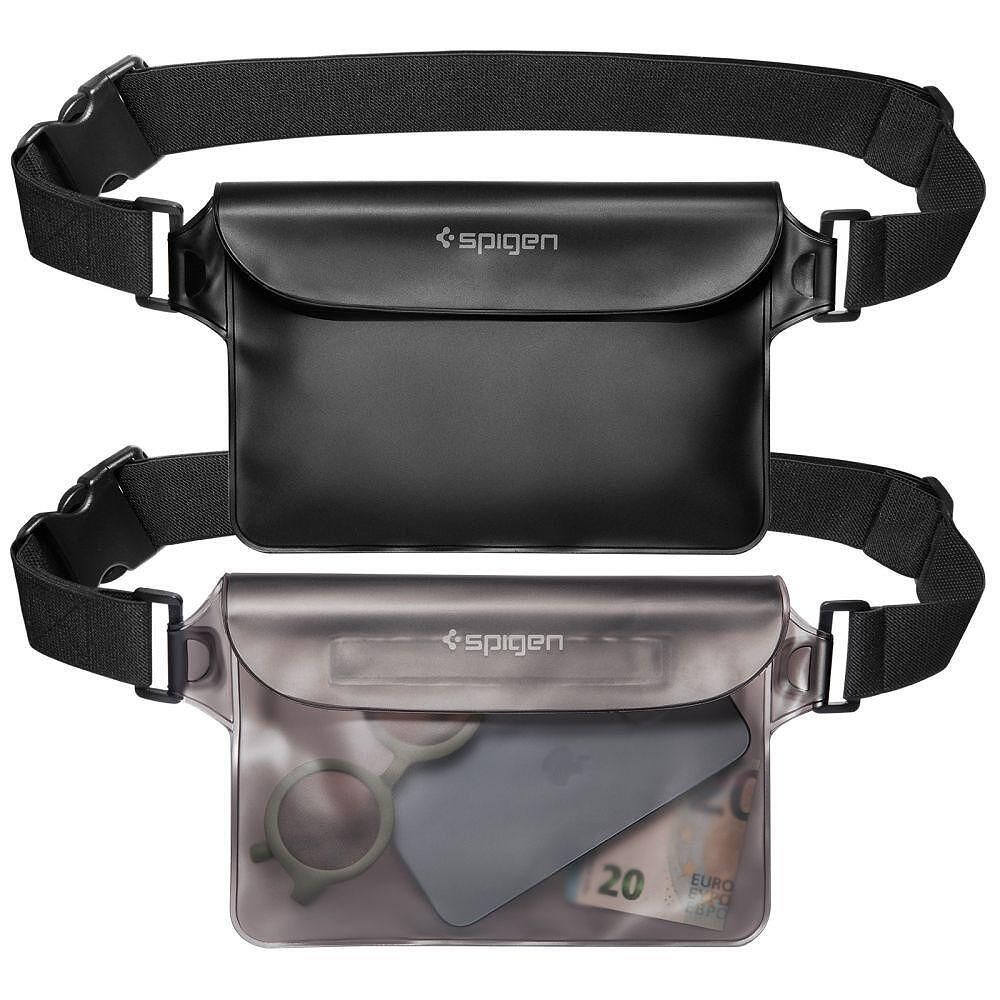 Универсална водоустойчива чанта spigen a620 black 2 pack