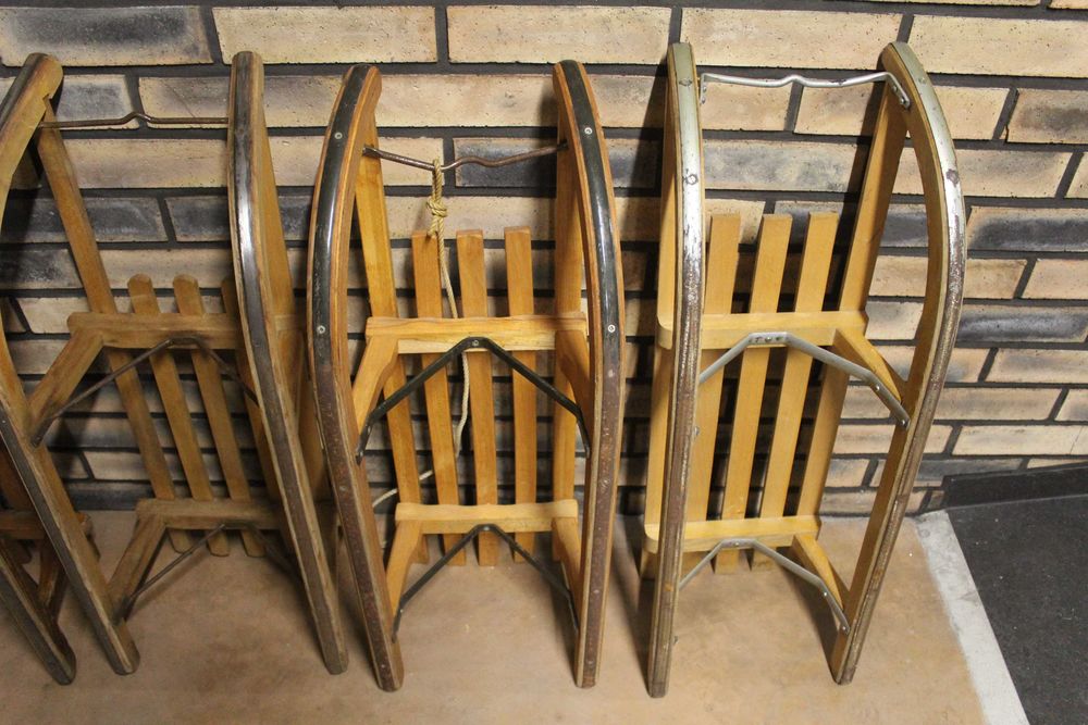 Sanii din lemn Davos pentru o persoana