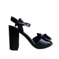 Sandale negre Graceland negre cu funda marime 36