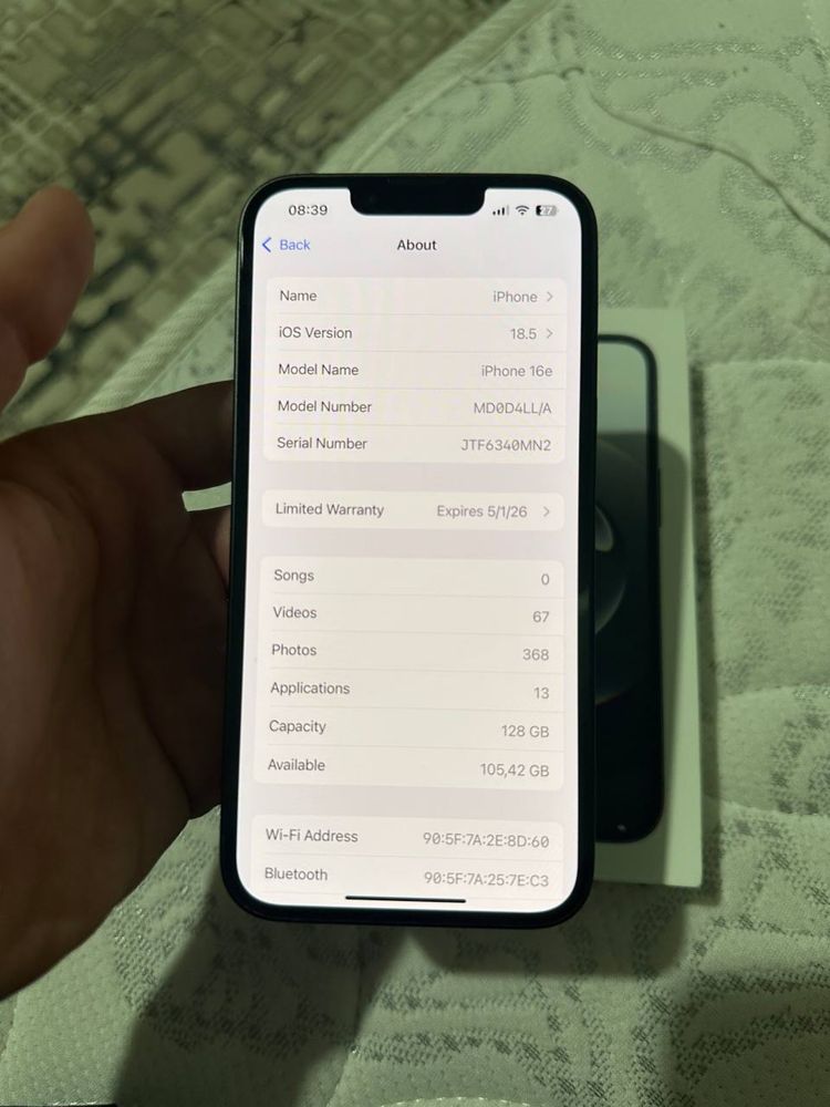 Iphone 16e 128gb ideal kar dok full