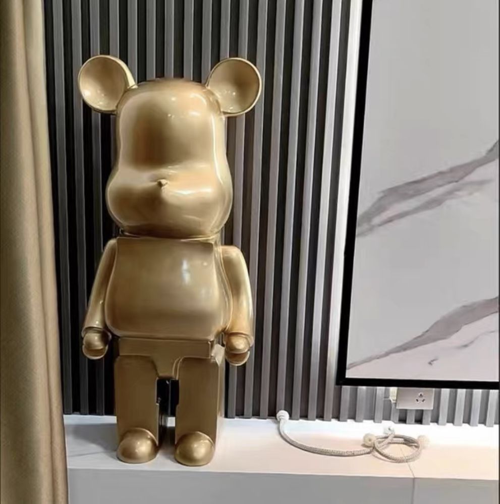 Bearbrick Kaws 80см золотой