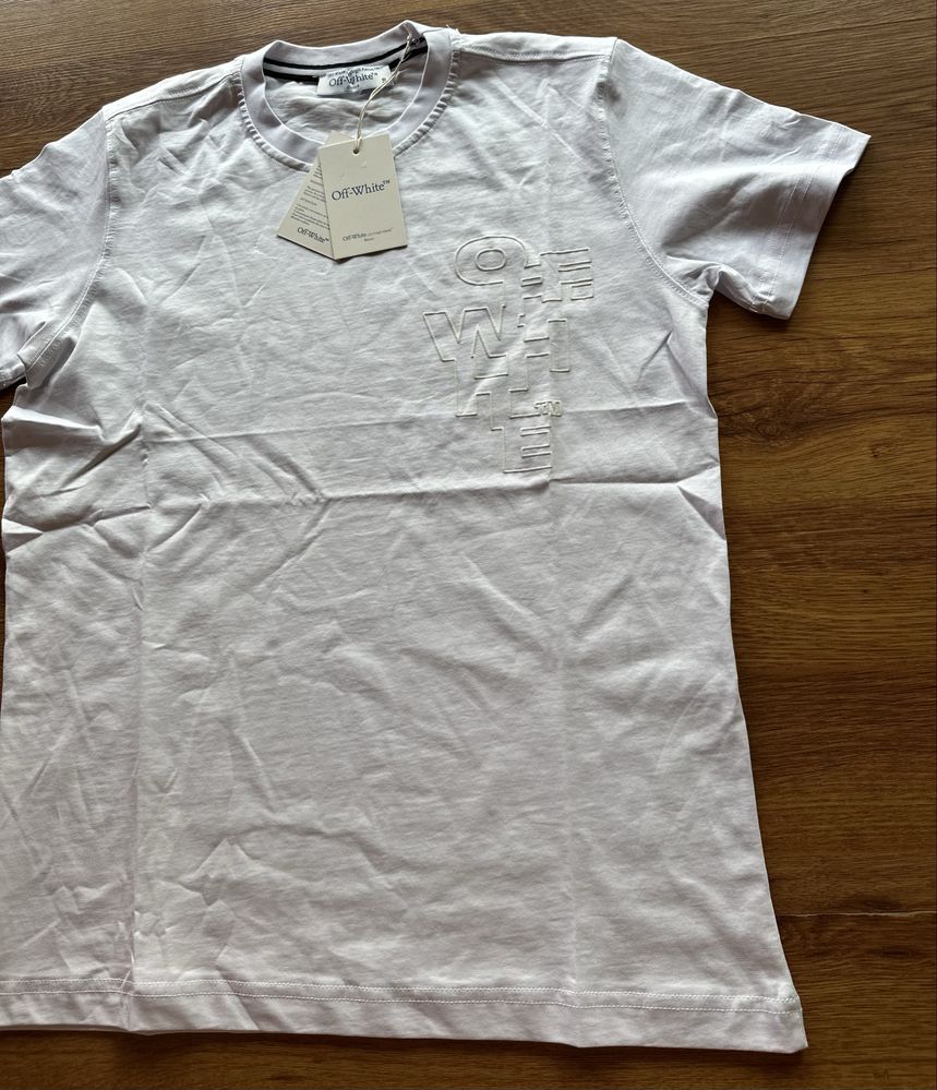 Мъжка,памучна,бяла тениска OFF White