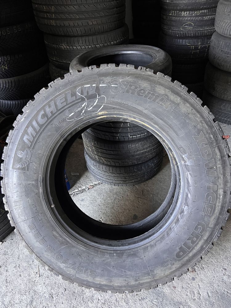 4 anvelope camion 315/70/22.5 , Michelin , 8.3 mm