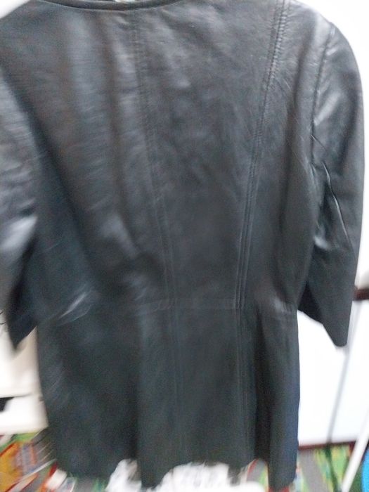 Jacheta lunga din piele