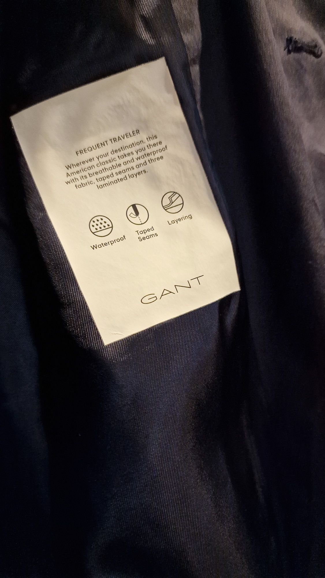 Пролетно-есенен луксозен мъжки шлифер Gant