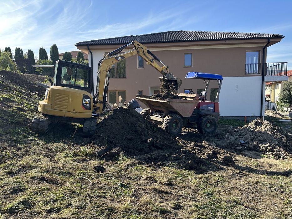 Inchiriez Miniexcavator Excavator Buldo Bobcat Dumper inchiriere