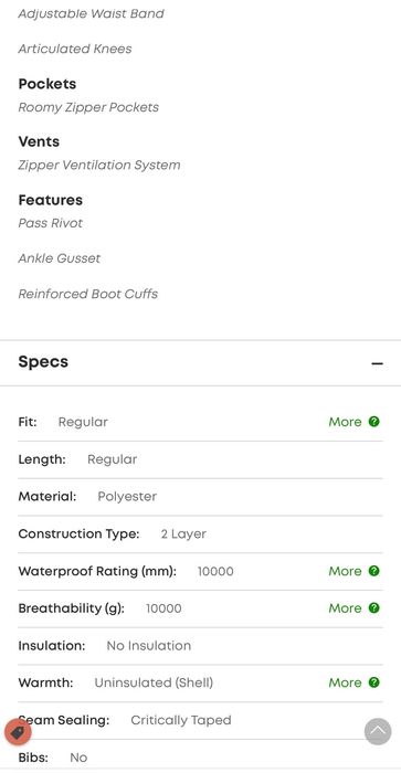 Oakley Crescent 2.0 Shell 2L Pants ски/сноуборд панталон