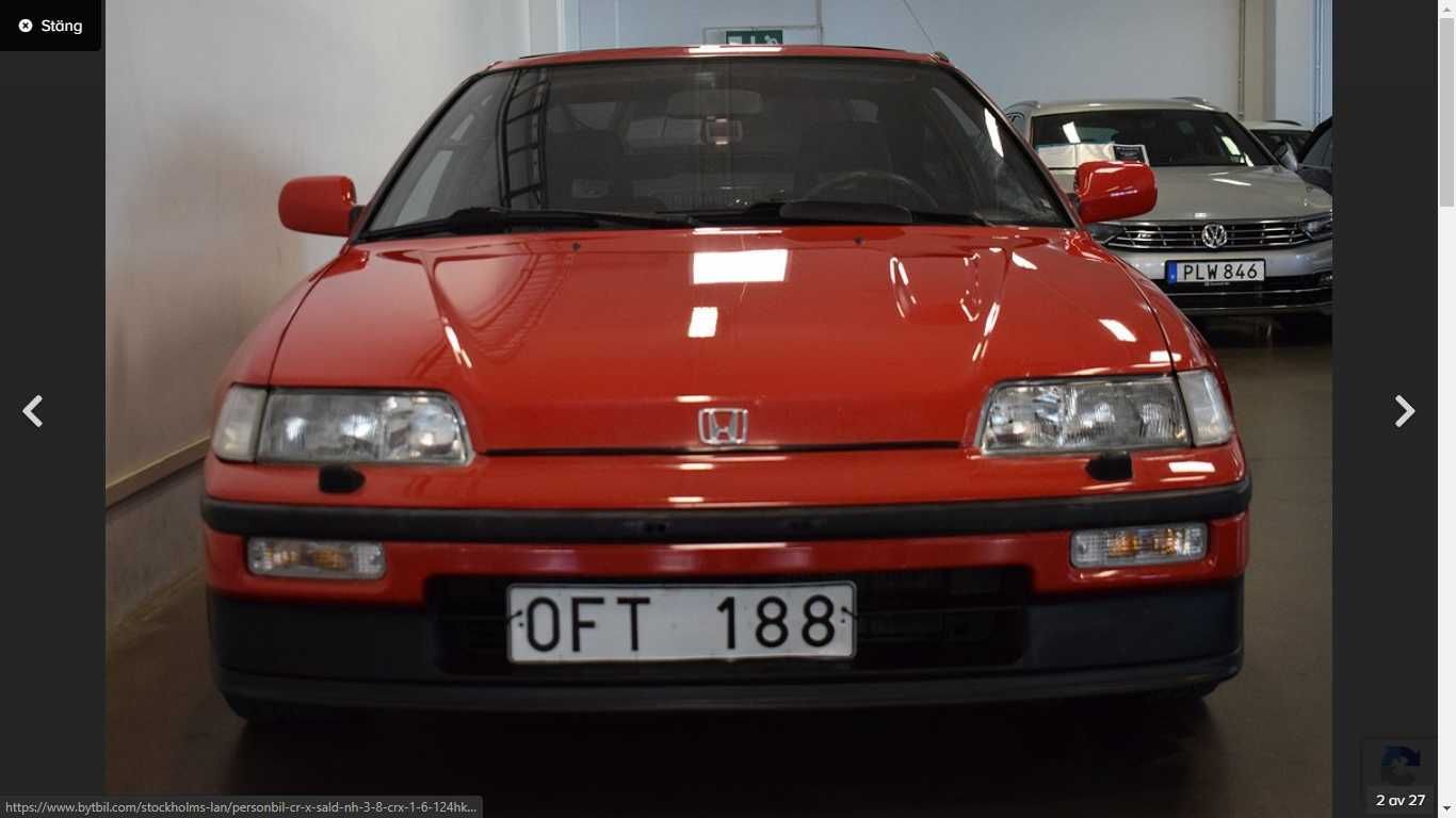 Honda Civic SI CRX 1989