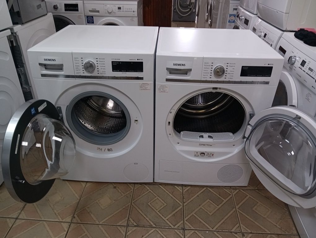 Комплект пералня и сушилня с термопомпа Сименс Siemens IQ 790 A+++ 8кг