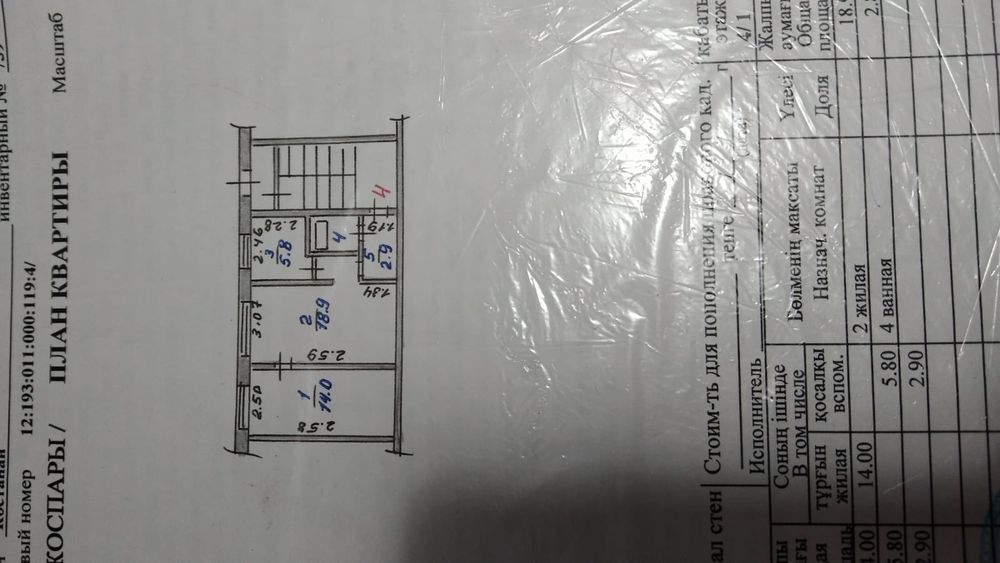 Продам 2х комнатная центр