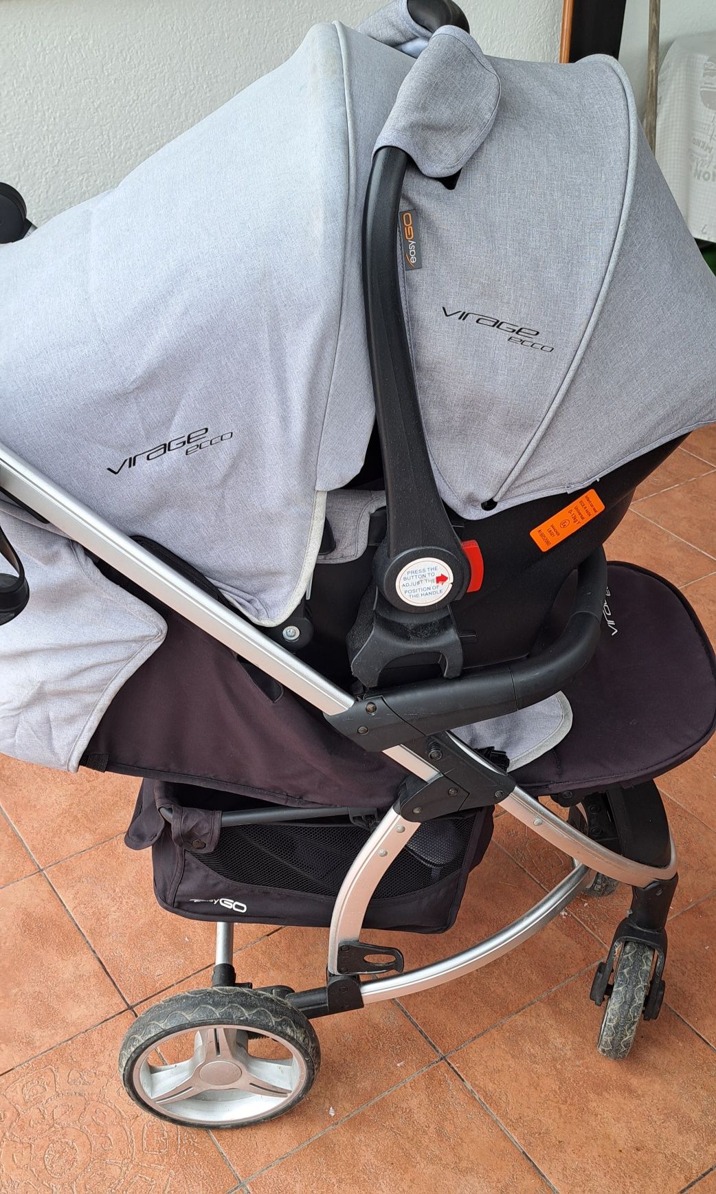 carut carucior bebe copii easy go virage ecco 2 in 1